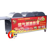 全自動(dòng)旋轉(zhuǎn)燃?xì)饪倦u爐,無煙環(huán)保液化氣烤雞車,奧爾良風(fēng)味烤雞爐