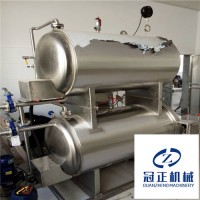 冠正機械廠家直銷噴淋式黃豆醬/甜面醬/肉制品雙層殺菌鍋
