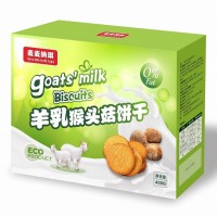 麥麥納琪新款無(wú)糖餅干羊乳猴頭菇餅干