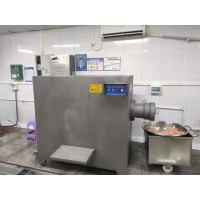 凍豬肺破碎絞肉機，冷凍豬小腸粉碎絞肉機，春秋250絞肉機